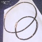 【小天然黑色】14K注金石头定制尖晶石超闪圆珠链全新项圈Choker