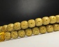 星月顺白鸡油黄 干磨菩提高油原生态高密 老型捅珠 黄金色108佛珠
